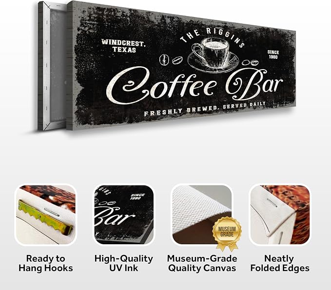 Tailored Canvases Custom Coffee Bar Sign - Image 2