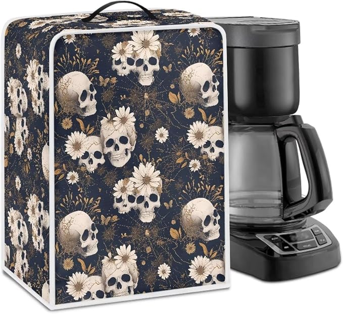 Skull Daisy Coffee Machine Dust Cover Waterproof Universal Barista Express by Unknown