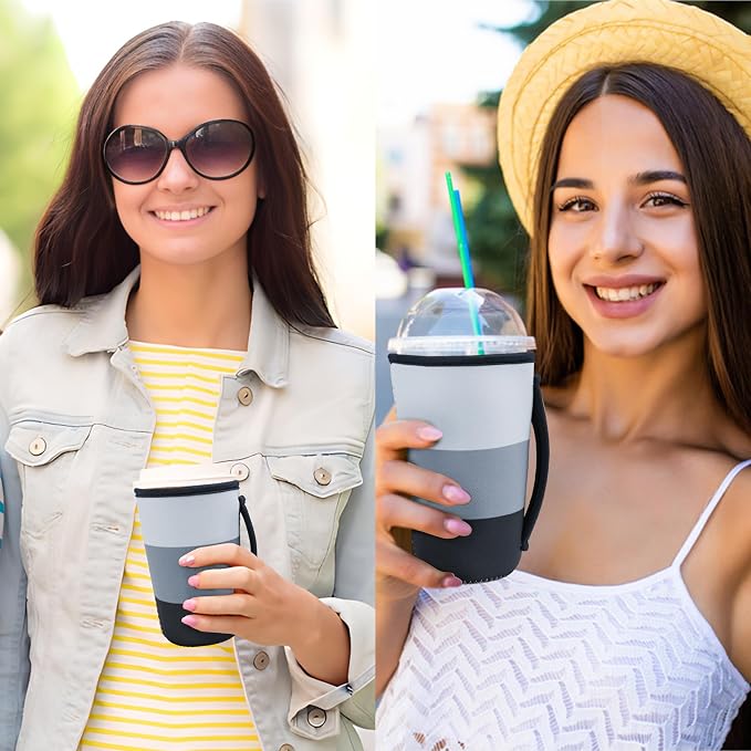 KJQJLY 3 Pack Reusable Iced Coffee Sleeves - Image 6
