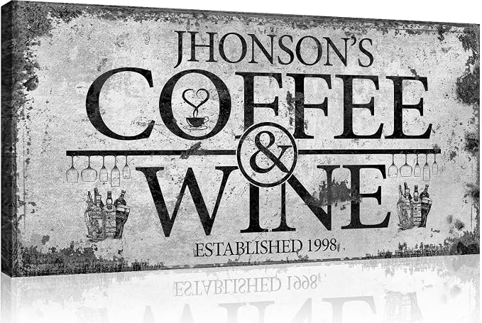 TAILORED CANVASES Custom Coffee Bar Sign - Image 3