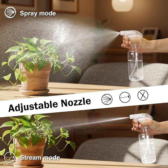 Glass Spray Bottles 12oz Empty Spray Bottle Mist/Stream Spraying Small - Image 4