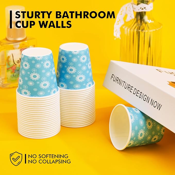 RACETOP Paper Cups 3 oz, Bathroom Cups 3 oz, Disposable Bathroom Paper Cups - Image 6