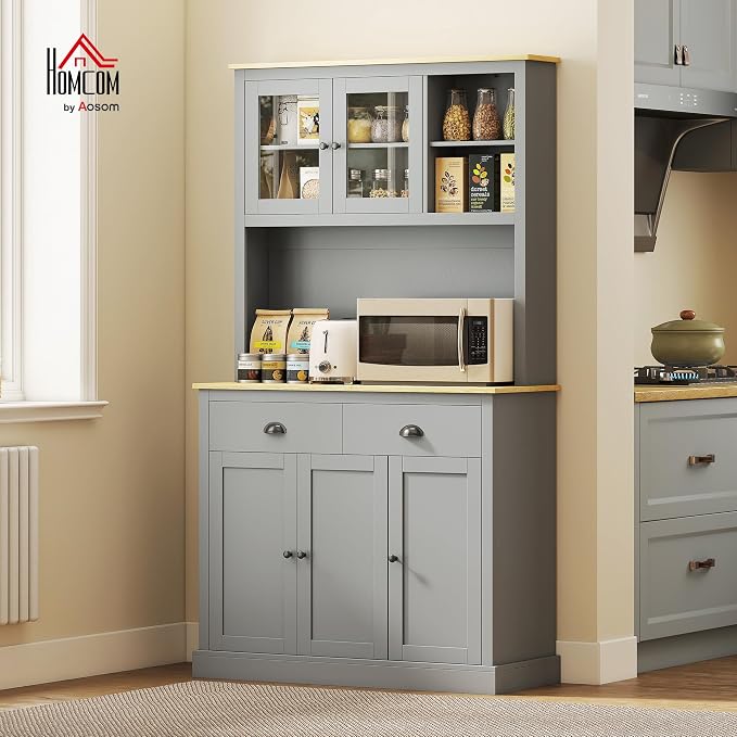 HOMCOM Kitchen Pantry Storage Cabinet - Image 3