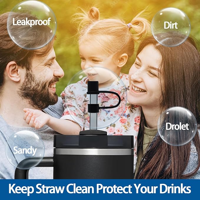6Pcs Straw Covers Cap Compatible - Image 5