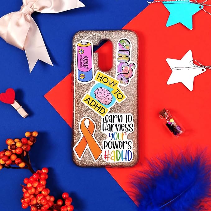 100Pcs Funny ADHD Stickers for Water Bottles, Laptops - Image 9