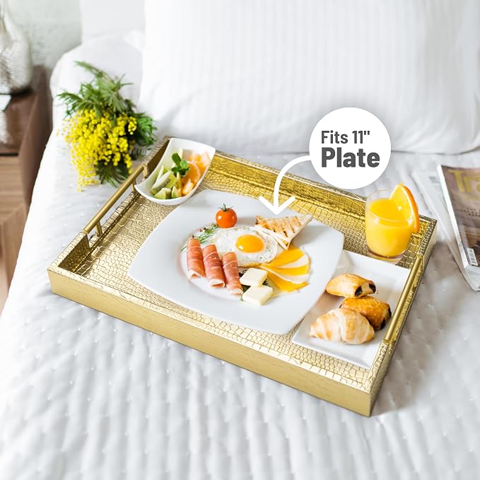 ATZYmolin 17" x 12" Wood Serving Tray - Image 4