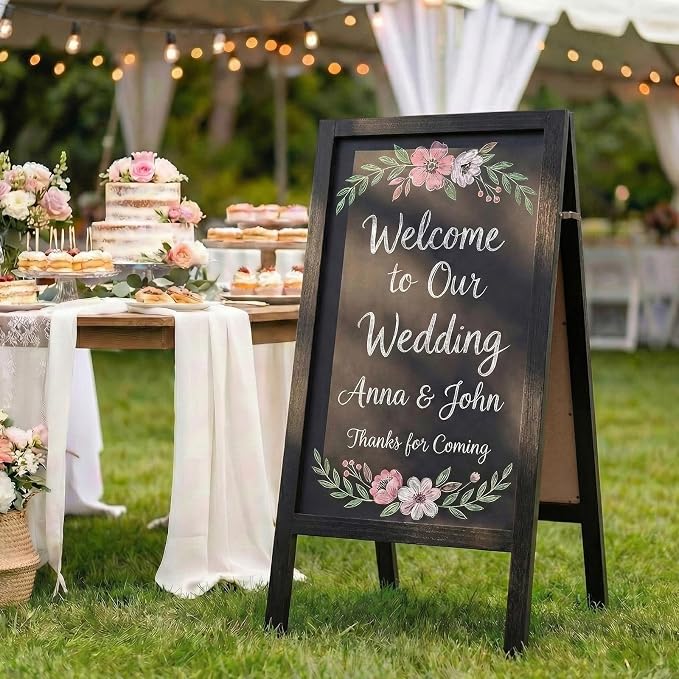 TEAKMAMA A Frame Chalkboard Sign - Image 7