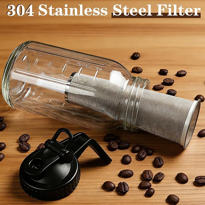 Cold Brew Coffee Maker, 64oz Cold Brew Pitcher - Image 3