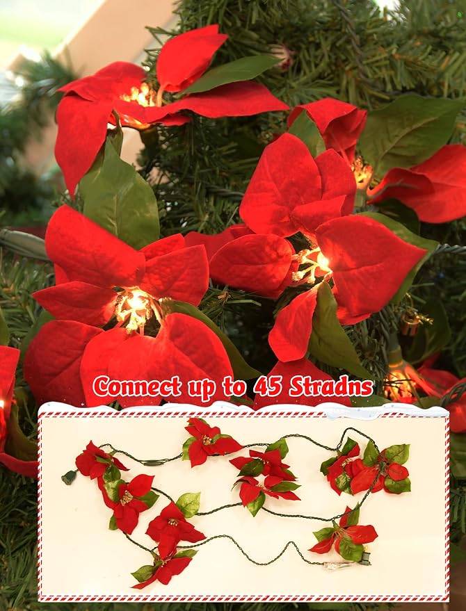 SUNSGNE 8.5FT LED Flower String Lights - Image 3