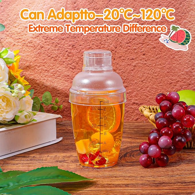 12 Pcs Plastic Cocktail Shaker, Drink Mixer - Image 3