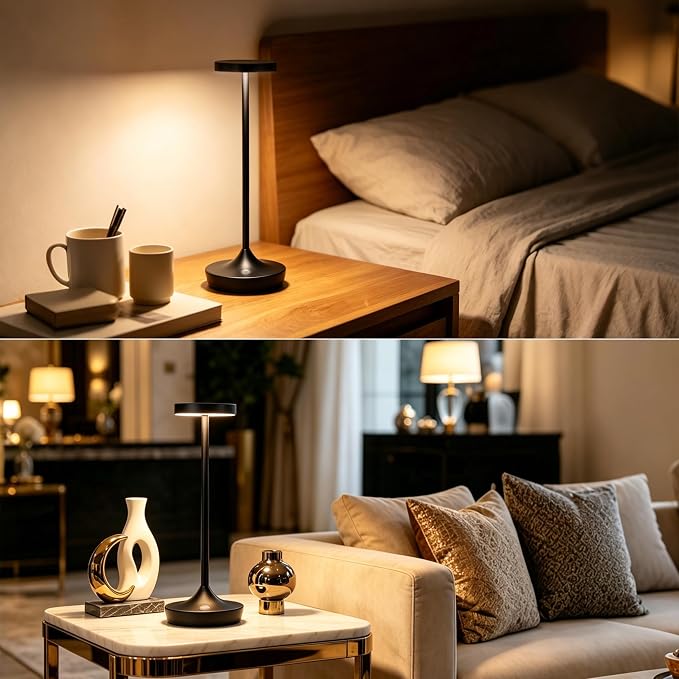 Rechargeable Cordless Table Lamps, 6000mAh Portable LED light, Battery Operated - Image 4