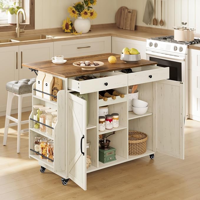 VASAGLE Mobile Kitchen Island by Unknown
