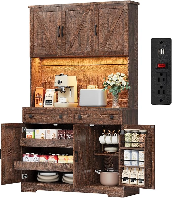 ELYKEN 71" Tall Ktchen Pantry Cabinet by ELYKEN