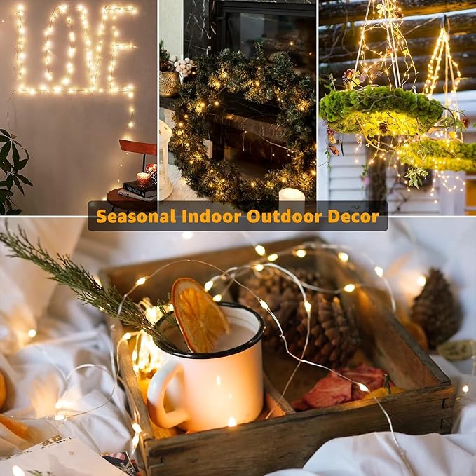 20 Pack Fairy Lights Battery Operated 7ft 20 LED Mini String Lights Twinkle - Image 3