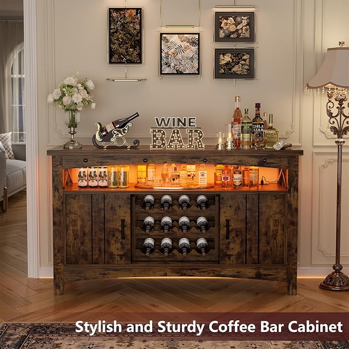 Armocity Farmhouse Bar Cabinet - Image 4