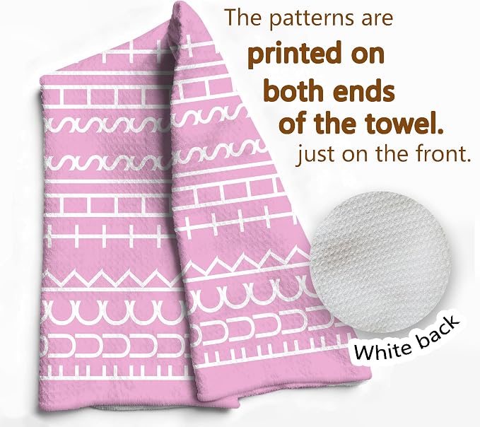 Funny Pink Kitchen Towel, Dark Humor Dish Tea Towel, Funny Swear Word Hand - Image 6