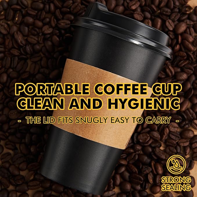 RACETOP 50 Pack 16 oz Coffee Cups - Image 3