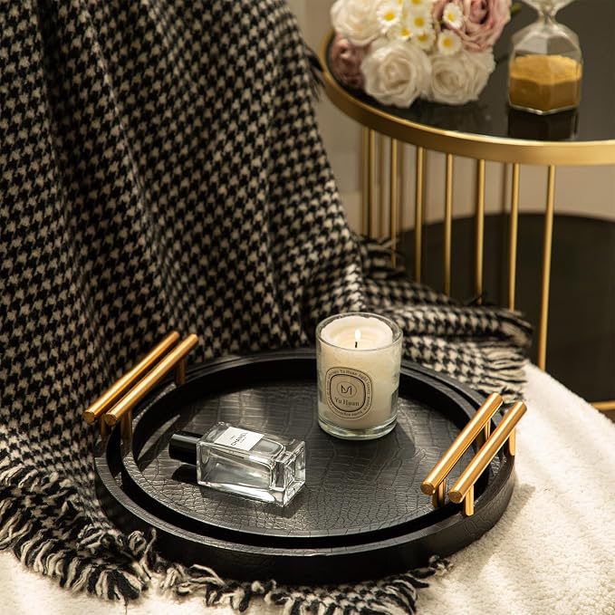 Decorative Serving Trays, Decorative Trays Coffee Table Tray Ottoman Platter - Image 7