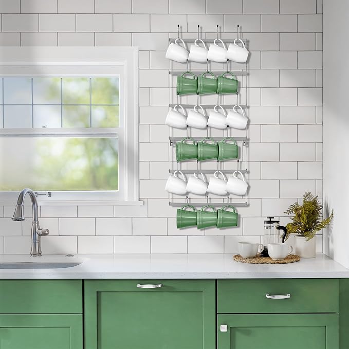 Sorbus Mug Rack for Wall - Image 4