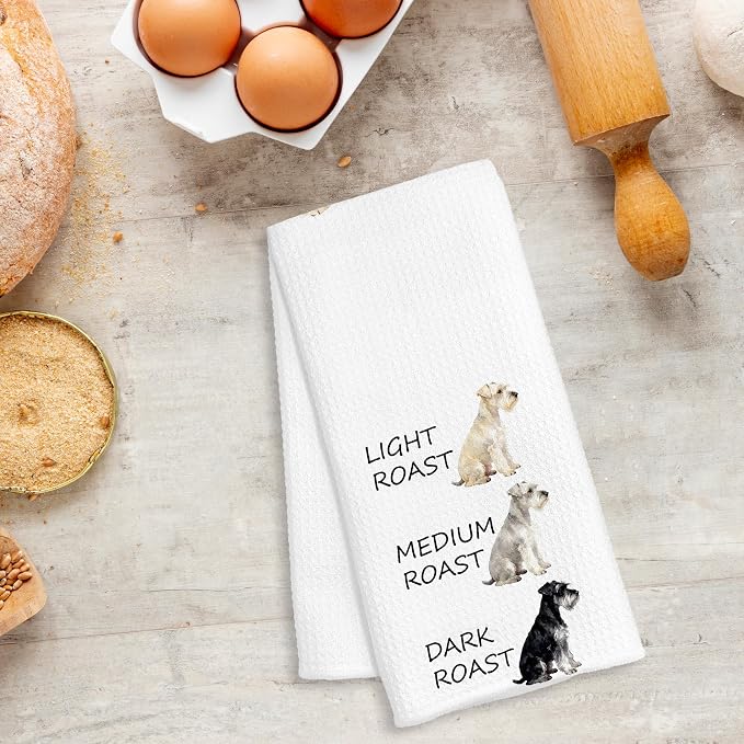 Funny Schnauzer Kitchen Towels, Schnauzer Gifts - Image 5
