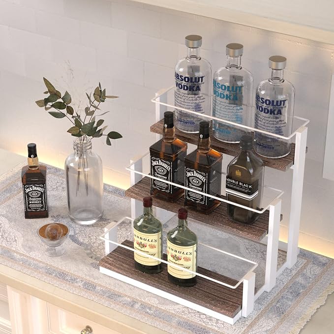 J JACKCUBE DESIGN Coffee Syrup Organizer Rack Station, Coffee Bar Accessories - Image 2