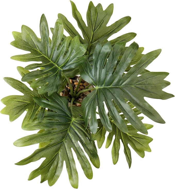 Briful Artificial Monstera Plant in Black Pot - Image 6