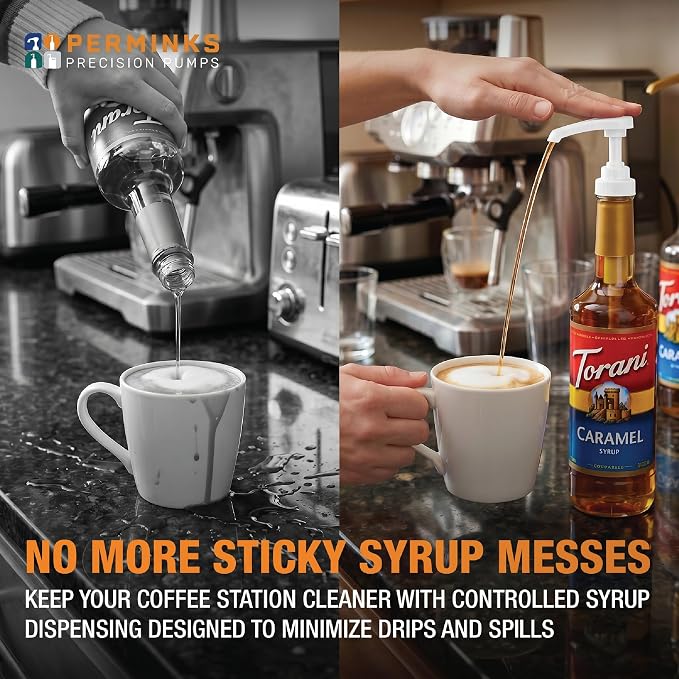 Syrup Pumps- Compatible with Torani and Davinci Bottles - Image 3