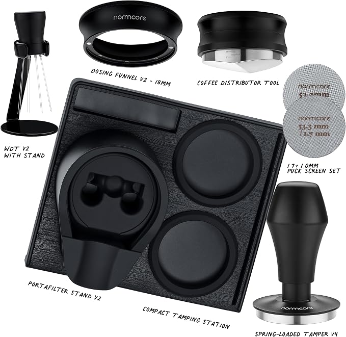 Normcore 53.3mm 7-in-1 Compact Barista Kit: Coffee Tamper, Distributor Tool - Image 2