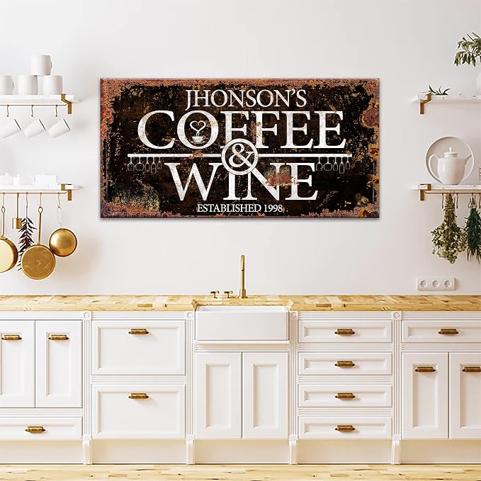 Tailored Canvases Custom Coffee Bar Sign by TAILOREDCANVASES