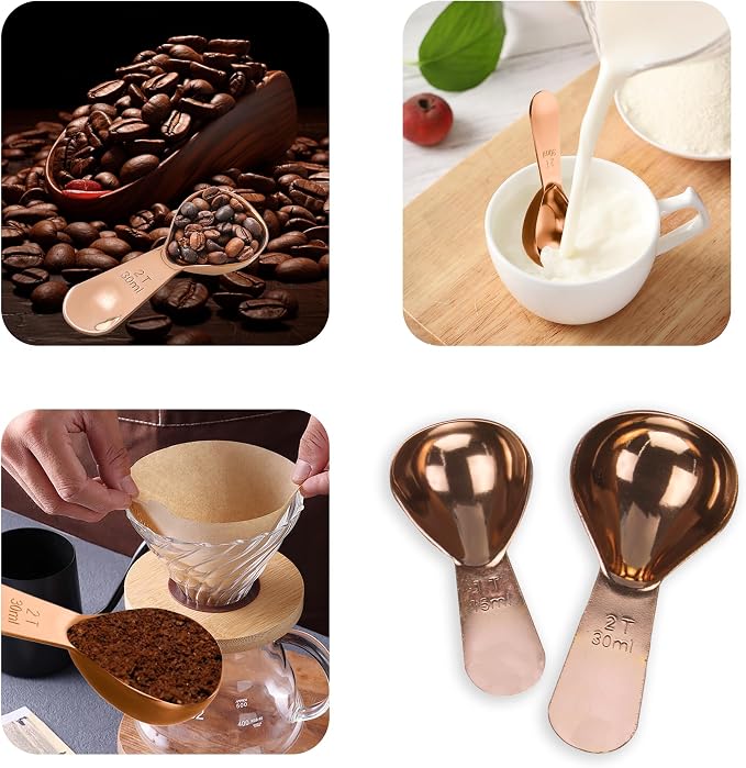 Coffee Measuring Spoons Set, 15ml 30ml Stainless Steel Scoop, Coffee Scoop Set - Image 5