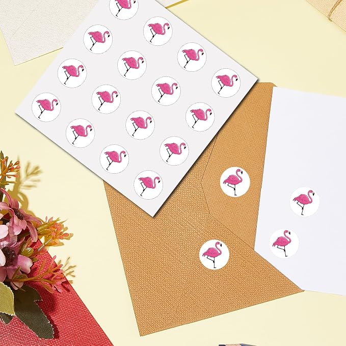CREATCABIN 128Pcs Flamingo Stickers - Image 4