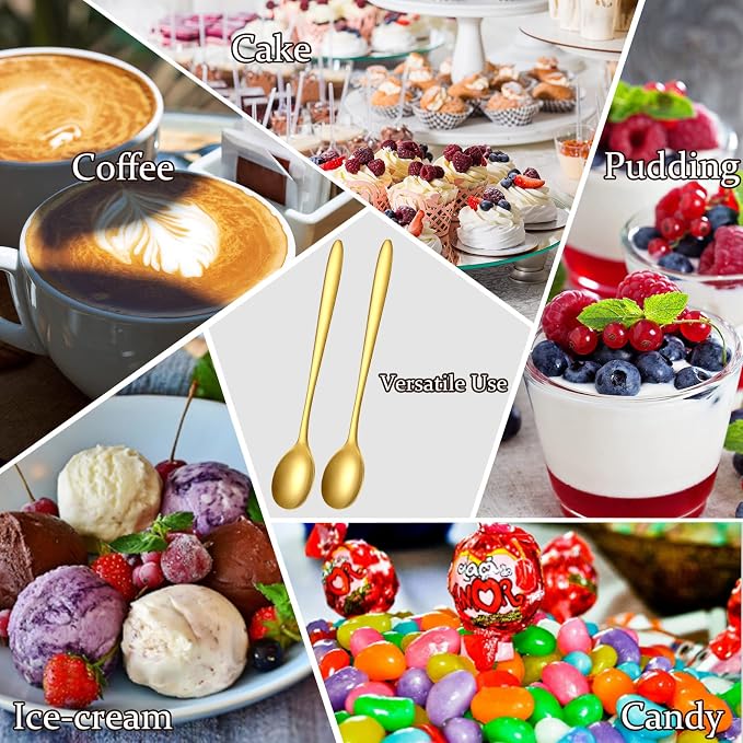 100 Pcs Demitasse Espresso Spoons Stainless Steel Bulk, 4.33'' Small Mini - Image 5