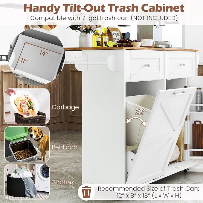 Giantex Kitchen Island Cart - Image 7