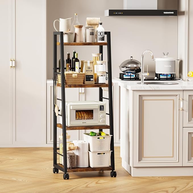 Homeiju 4 Tier Kitchen Storage Cart - Image 4