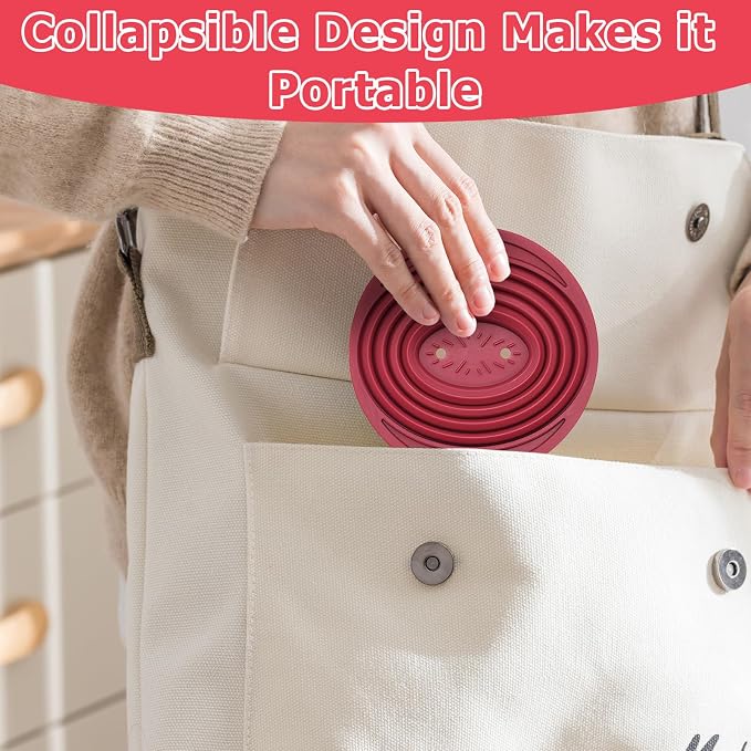 2 Pcs Collapsible Pour Over Coffee Dripper, Reusable Silicone Coffee Filter - Image 4