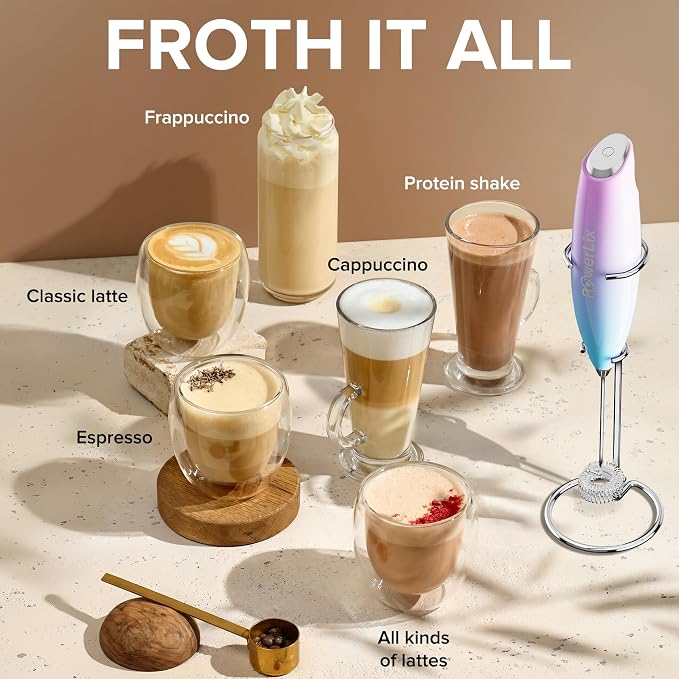 PowerLix Powerful Handheld Milk Frother - Image 5