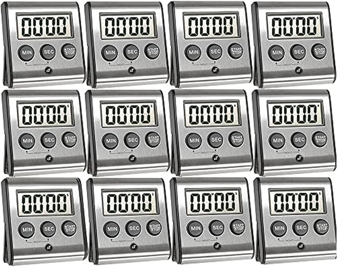 Elegant Digital Kitchen Timer Stainless Steel by eTradewinds