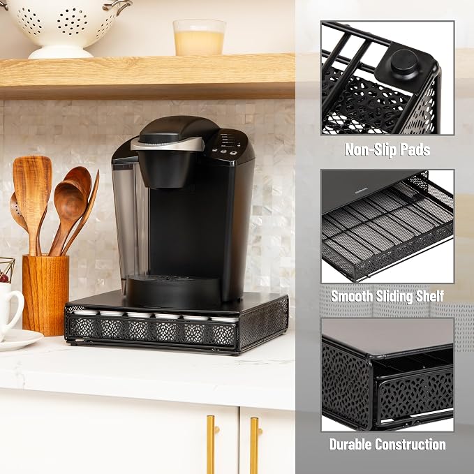 Mind Reader Single Serve Coffee Pod Drawer, 36 Pod Capacity, Countertop - Image 5