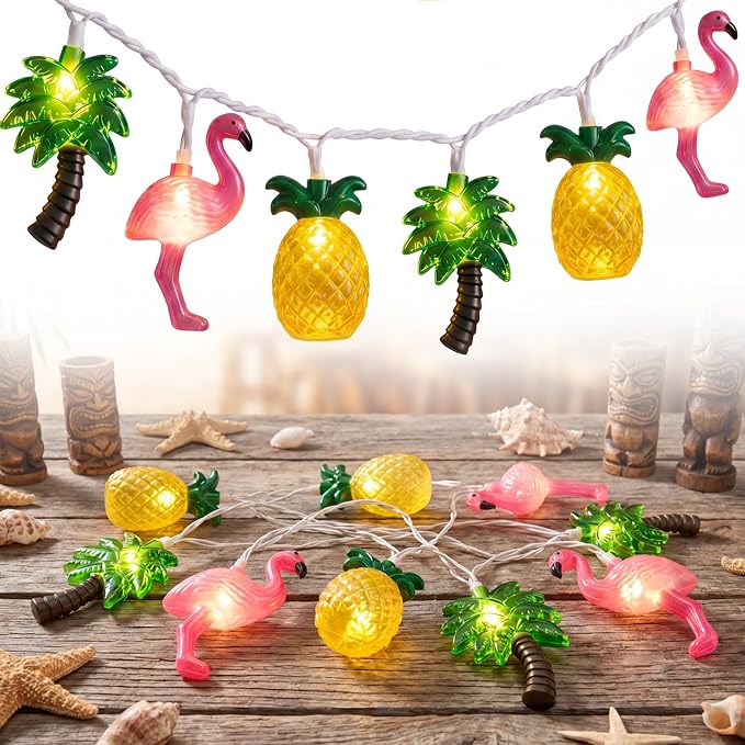 8.5Ft Summer Beach Hawaiian String Lights Outdoor by Goothy