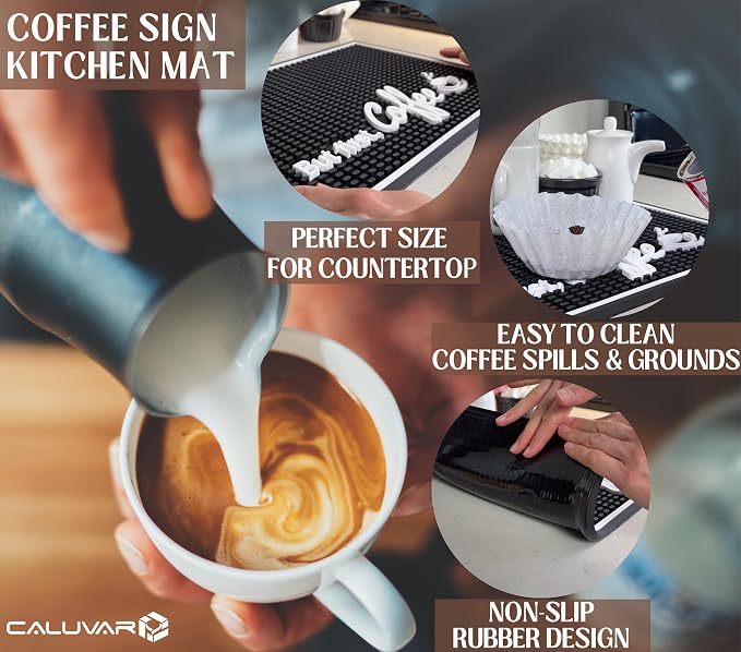 But First Coffee Silicone Bar Mat - Image 3