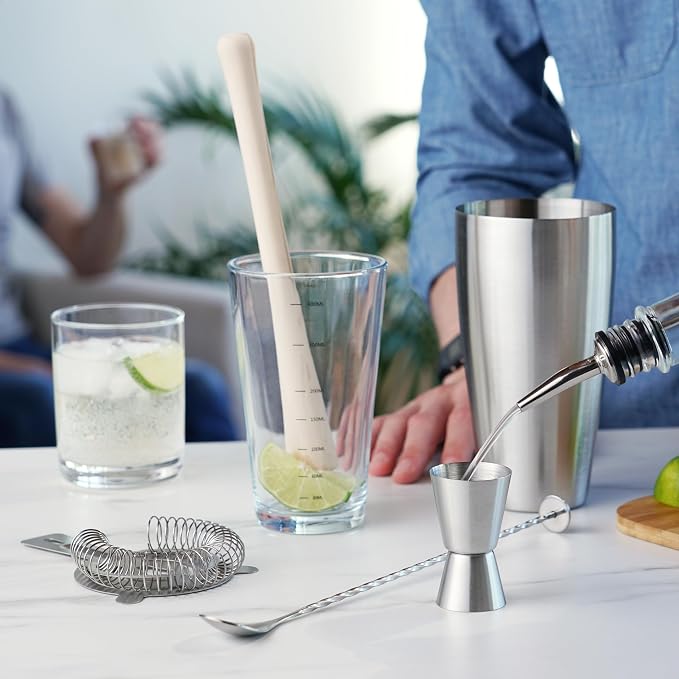 True 7-Piece Barware Set for Mixed Drinks and Cold Brew Cocktails, Includes - Image 6