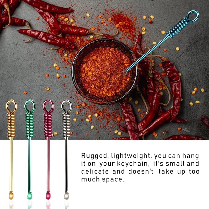 25 Pcs Mini Spoon Tiny Shovel Spoon Portable Scoop Pendant Tiny Powder Spoons - Image 3