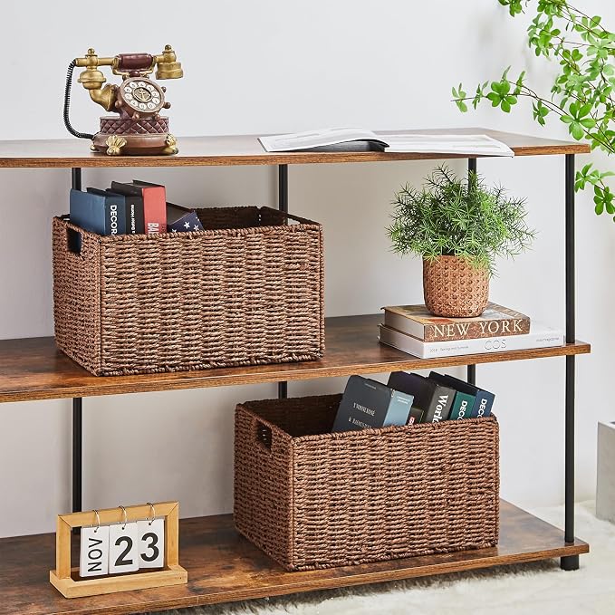 Vagusicc Wicker Storage Basket, Small Storage Baskets - Image 3