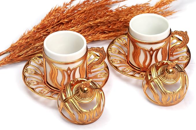 Kuchengerate 2pcs Turkish Greek Arabic Moroccan Coffee Cups - Image 6