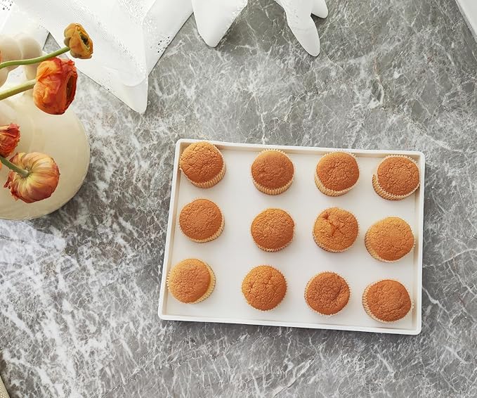 White Serving Tray, Hard Plastic Tray | - Image 5