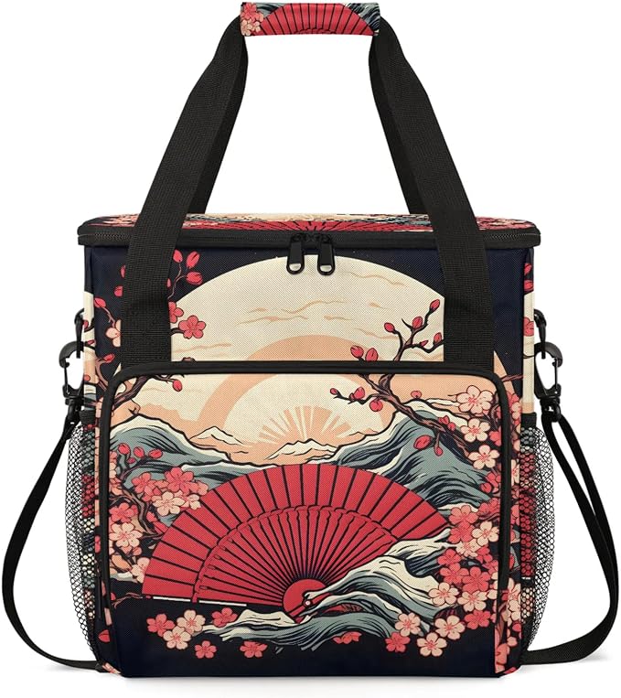 Japanese Style Coffee Maker Carring Bag, Large Insulated Storage Organizer Case by Home