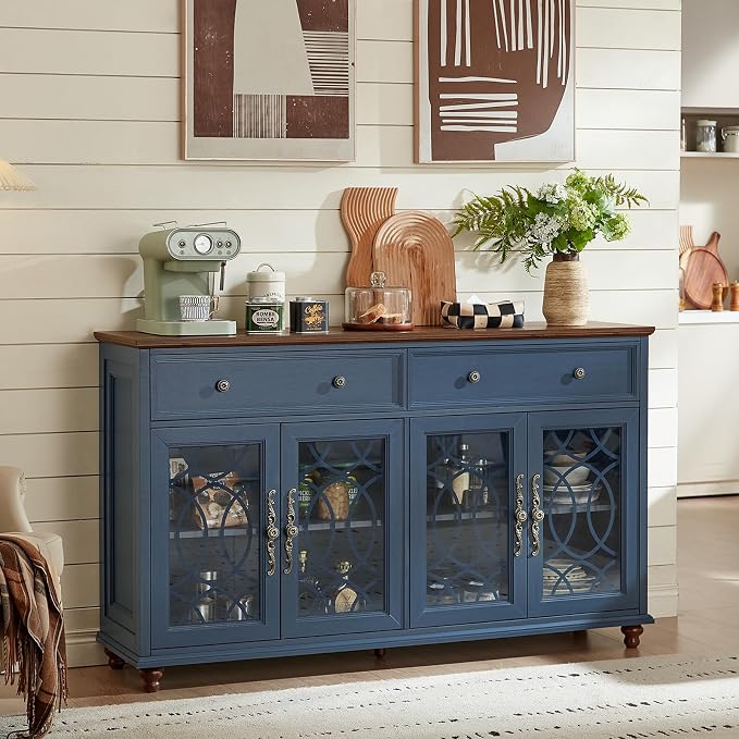 Joaxswe Large Sideboard Buffet Cabinet - Image 4