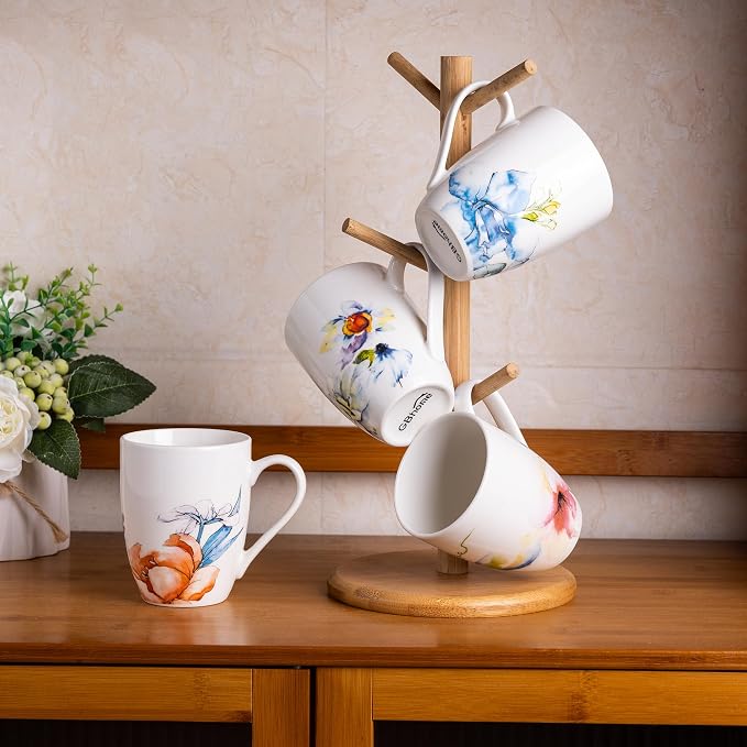 GBhome 12oz Coffee Mugs Set fo 6, Ceramic Coffee Mugs - Image 7