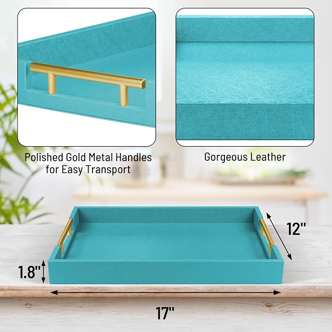 17" x 12" Wood Serving Tray - Image 2