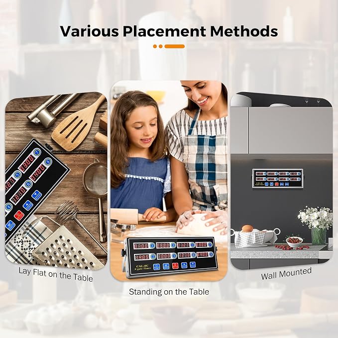 BEAMNOVA 8-Channel Digital Kitchen Timer, Commercial Timer - Image 8